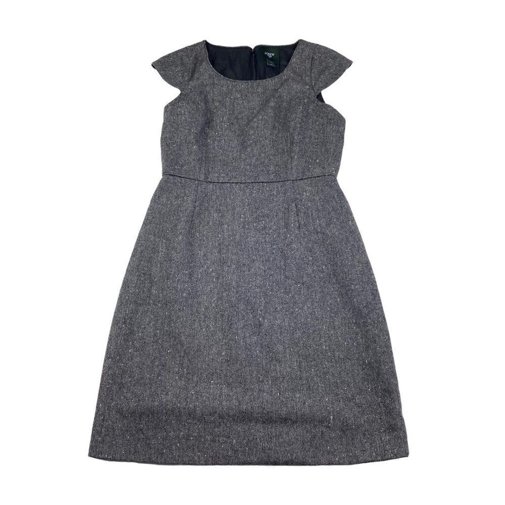 J. Crew Suiting Tweed Wool Blend Dress 6